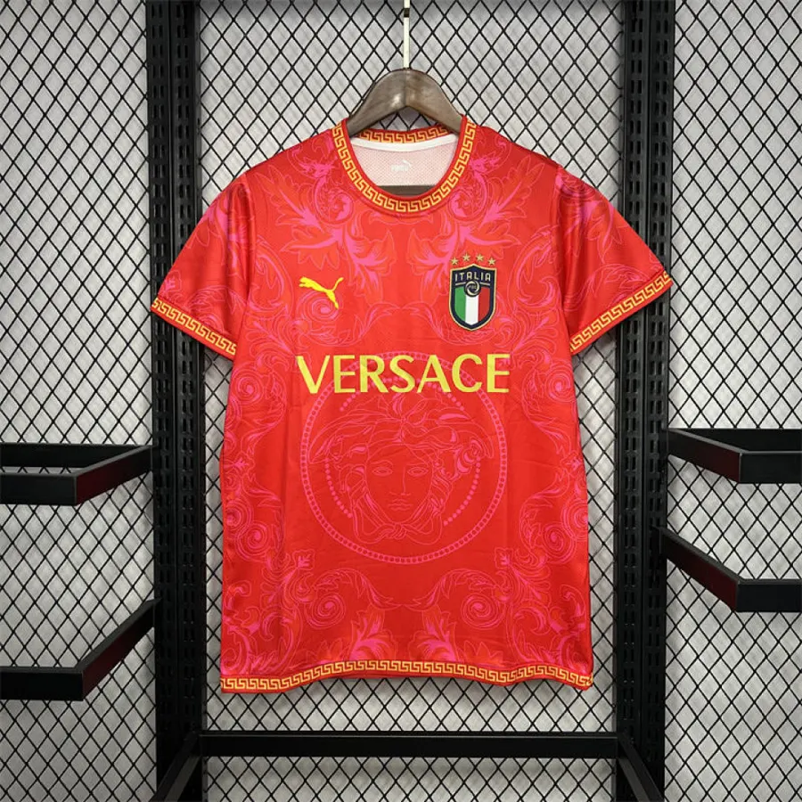 Italy Italy 2022 23 Versace Co Branded Edition Jersey Red