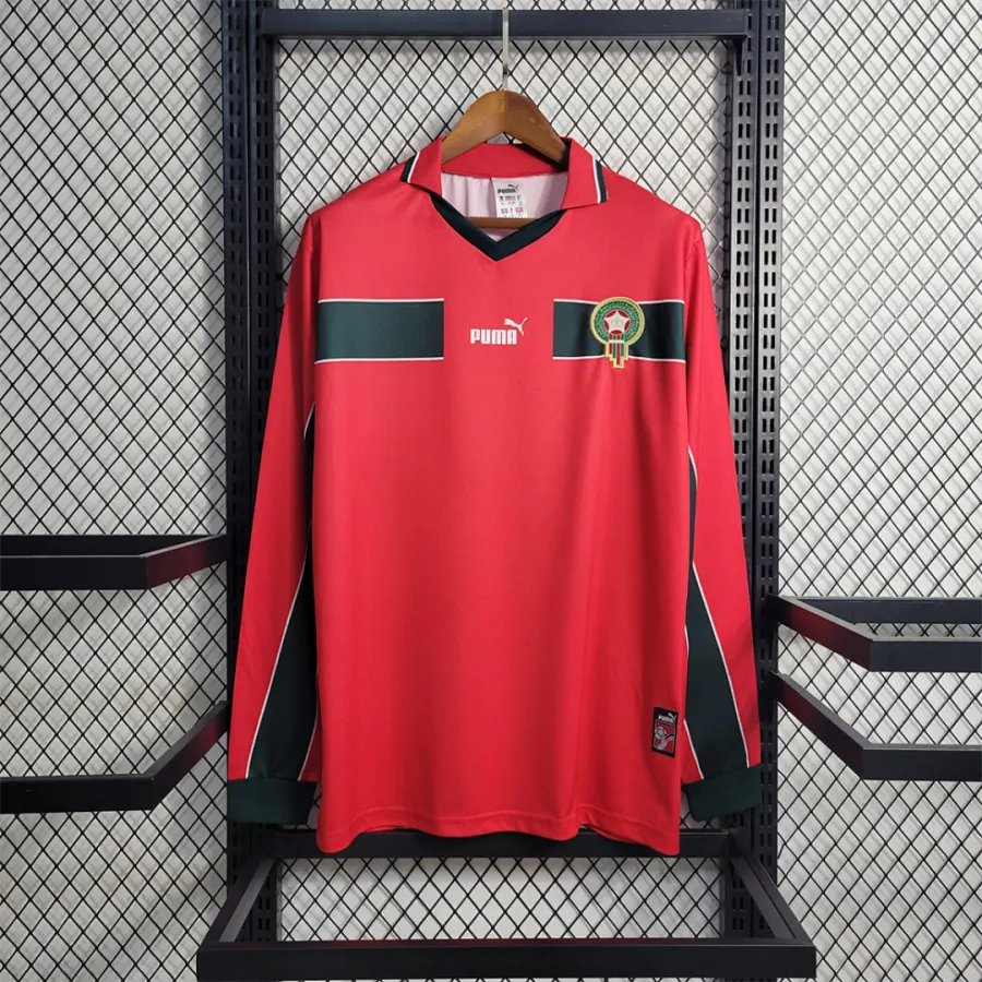 Morocco Retro 1998 long sleeved Morocco second away S XXL
